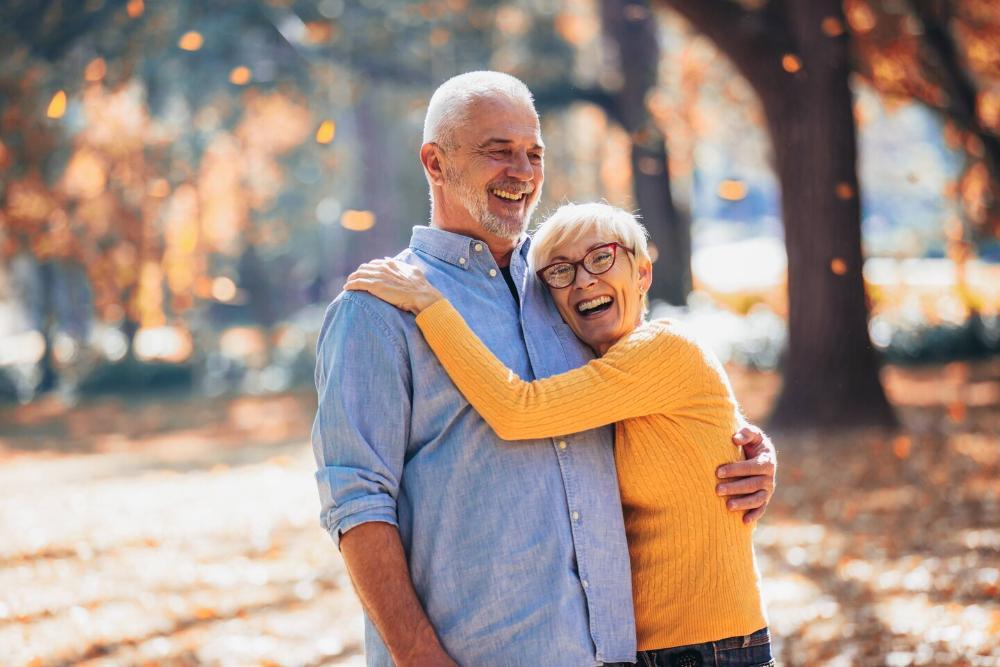 general dentist royal palm beach | couple smiling outside